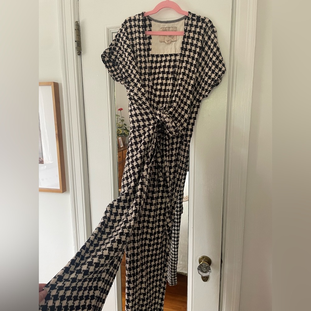 Ace & Jig wrap jumpsuit in Tuxedo